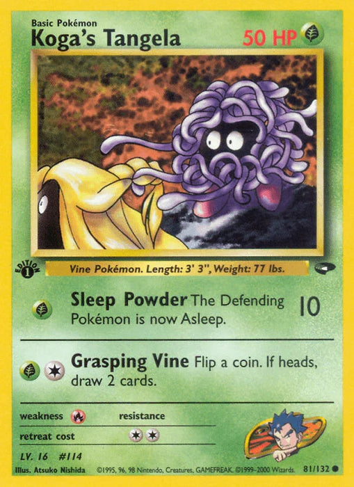 Koga's Tangela (81/132) [Gym Challenge 1st Edition] - for just $0.40! 