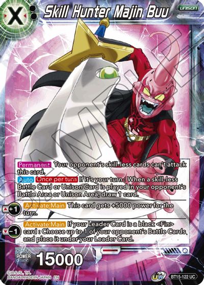 Skill Hunter Majin Buu (BT15-122) [Saiyan Showdown] - for just $0.10! 