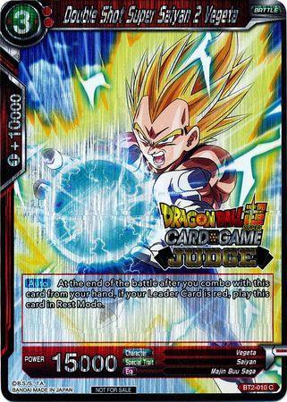 Double Shot Super Saiyan 2 Vegeta (BT2-010) [Judge Promotion Cards] - for just $0.95! 