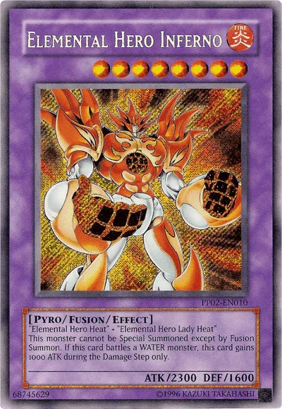 Elemental Hero Inferno [PP02-EN010] Secret Rare - for just $0.45! 