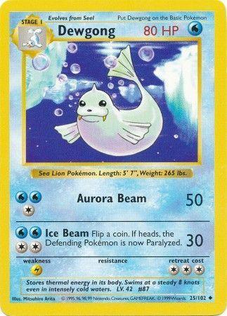 Dewgong (25/102) [Base Set Shadowless Unlimited] - for just $3! 