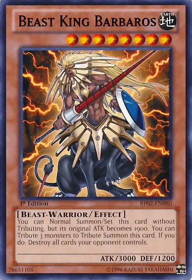 Beast King Barbaros [BP02-EN080] Rare - for just $0.10! 