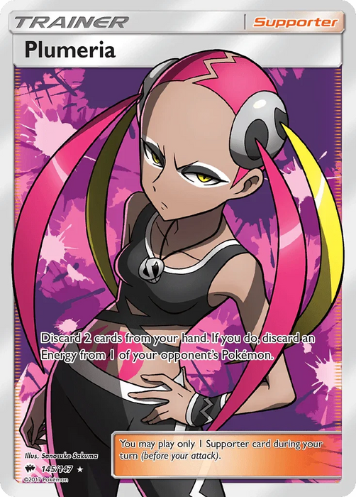 Plumeria (145/147) [Sun & Moon: Burning Shadows] - for just $5.15! 