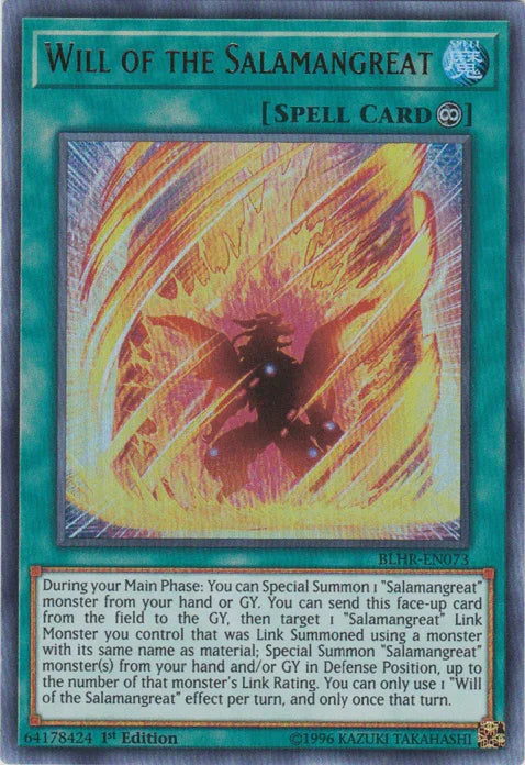 Will of the Salamangreat [BLHR-EN073] Ultra Rare - for just $0.15! 