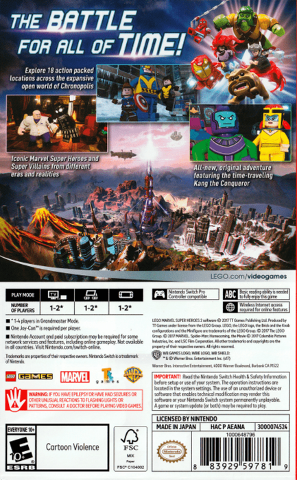 LEGO Marvel Super Heroes 2 – Nintendo Switch (NS) - for just $14.99! 