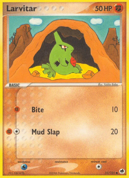 Larvitar (51/101) [EX: Dragon Frontiers] - for just $0.30! 