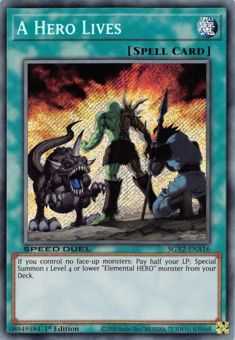 A Hero Lives [SGX2-ENA16] Secret Rare - for just $0.15! 