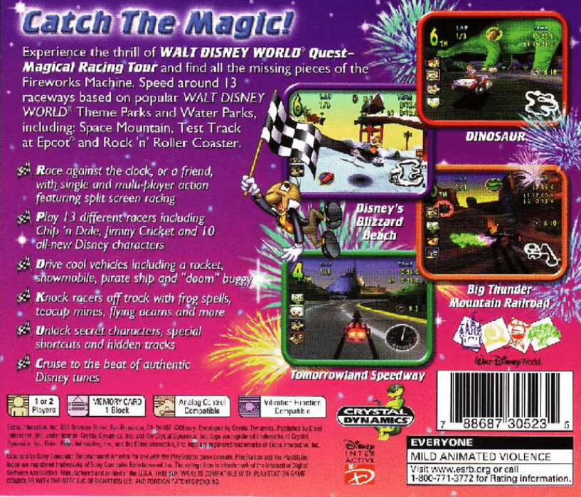Walt Disney World Quest: Magical Racing Tour – PlayStation 1 (PS1) - for just $17.99! 