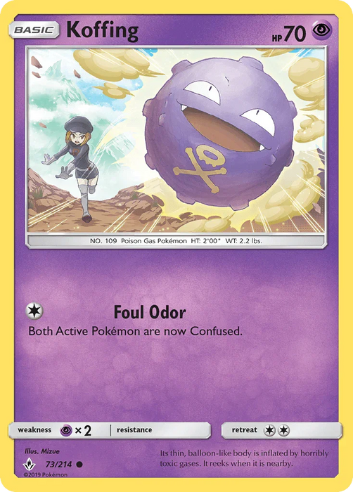Koffing (73/214) [Sun & Moon: Unbroken Bonds] - for just $0.10! 