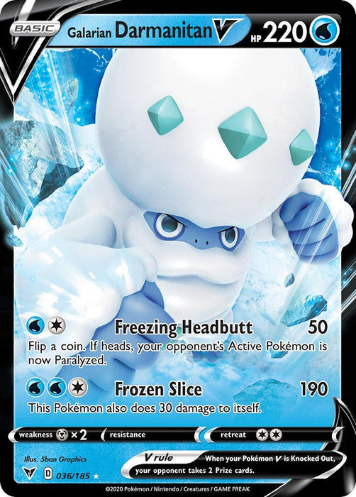 Galarian Darmanitan V (036/185) [Sword & Shield: Vivid Voltage] - for just $0.30! 