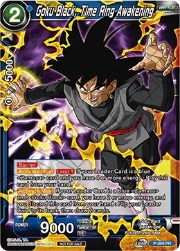 Goku Black, Time Ring Awakening (Unison Warrior Series Boost Tournament Pack Vol. 7) (P-369) [Tournament Promotion Cards] - for just $1.30! 