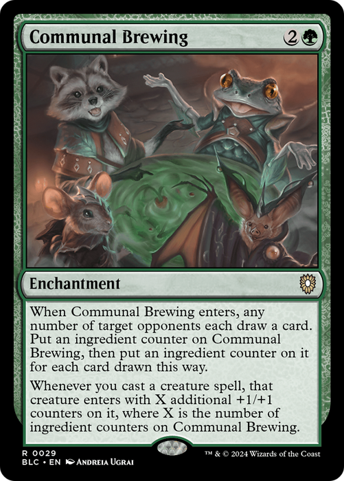 Communal Brewing (BLC-029) - Bloomburrow Commander - for just $0.12! 
