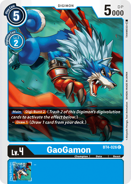 GaoGamon [BT4-026] [Great Legend] - Just $0.09! Shop now at Retro Gaming of Denver