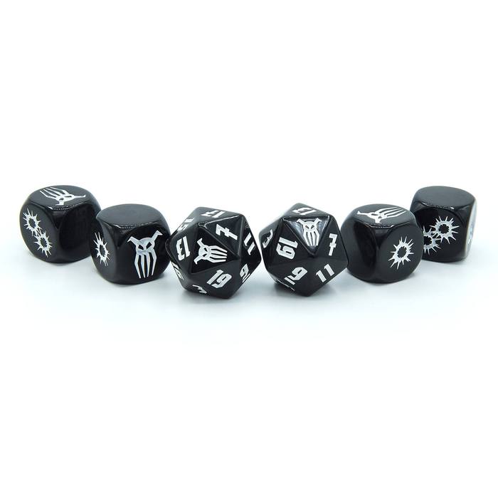 Achtung! Cthulhu 2d20: Black Sun Dice Set - for just $22! 