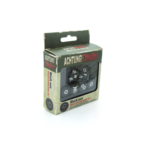 Achtung! Cthulhu Black Sun Dice Set - Just $22! Shop now at Retro Gaming of Denver