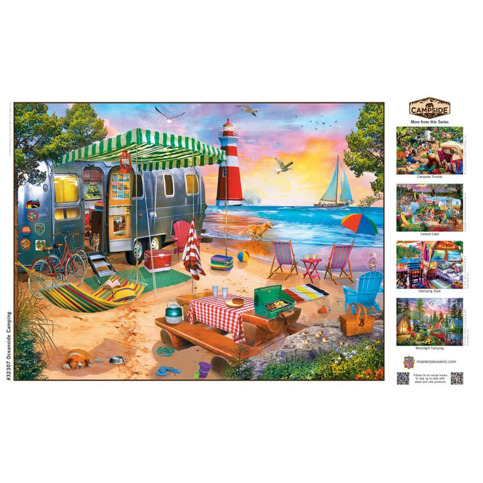 Campside - Oceanside Camping 300 Piece EZ Grip Jigsaw Puzzle - for just $14.99! 