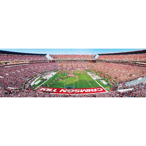 Alabama Crimson Tide - 1000 Piece Panoramic Jigsaw Puzzle - End View - Just $19.99! Shop now at Retro Gaming of Denver