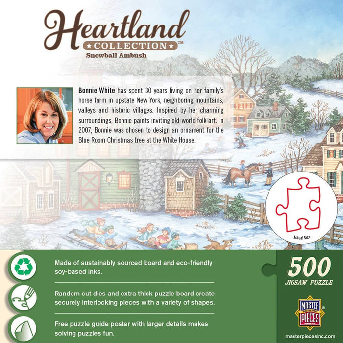 Heartland - Snowball Ambush 500 Piece Jigsaw Puzzle - for just $14.99! 