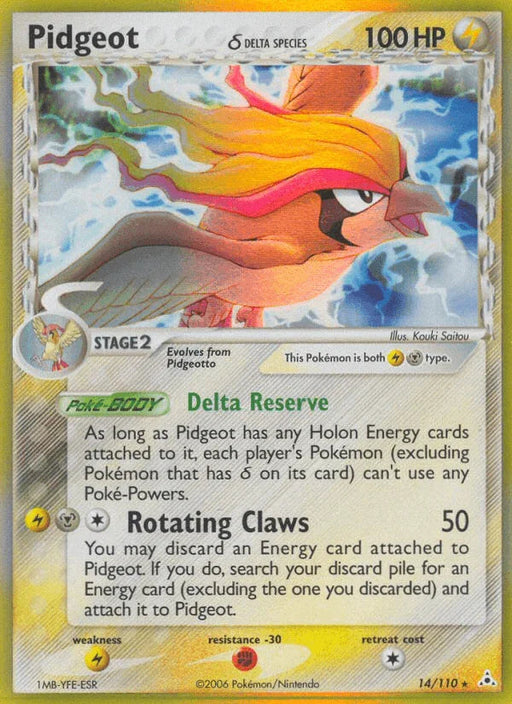 Pidgeot (14/110) (Delta Species) [EX: Holon Phantoms] - for just $18.05! 