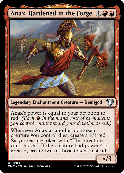Anax, Hardened in the Forge (CMM-204) - Commander Masters: (enchantment) - for just $0.05! 
