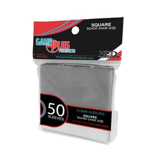 Square Board Game Size Clear Card Sleeves (50ct) (70x70mm) - for just $3.99! 