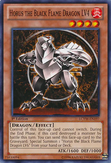 Horus the Black Flame Dragon LV4 [LCYW-EN197] Common - for just $0.25! 