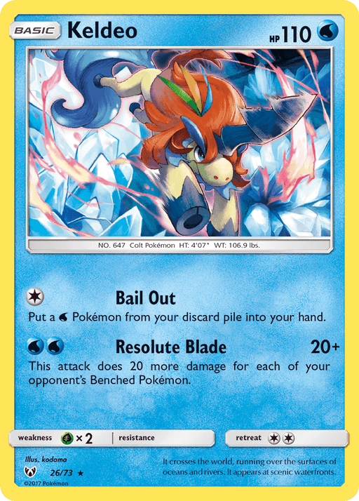 Keldeo (26/73) [Sun & Moon: Shining Legends] - for just $0.15! 