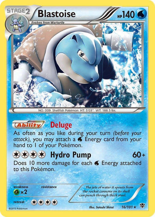 Blastoise (16/101) (Theme Deck Exclusive) [Black & White: Plasma Blast] - for just $7.30! 