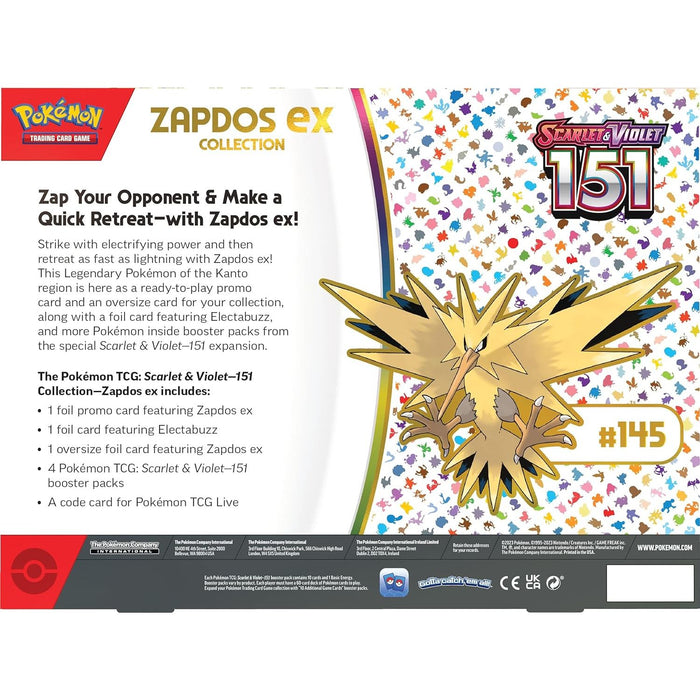 Pokemon TCG: Scarlet & Violet 151 Collection  Zapdos ex Box - Just $44.99! Shop now at Retro Gaming of Denver