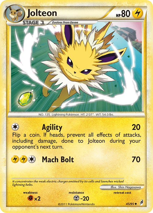 Jolteon (45/95) [HeartGold & SoulSilver: Call of Legends] - for just $1.30! 