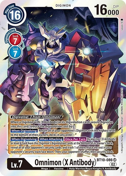 Omnimon (X Antibody) [BT10-086] [Revision Pack Cards] - Just $0.30! Shop now at Retro Gaming of Denver