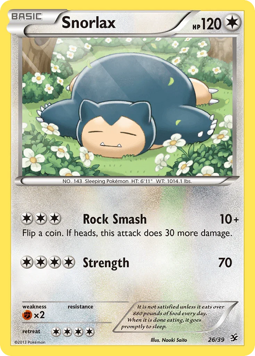 Snorlax (26/39) [XY: Kalos Starter Set] - for just $15.20! 