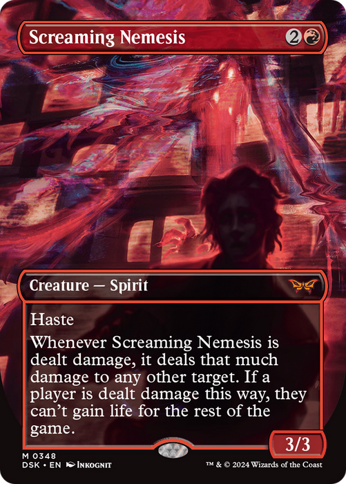 Screaming Nemesis (DSK-348) - Duskmourn: House of Horror (Borderless) Foil - for just $3.93! 