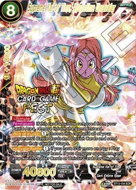 Supreme Kai of Time, Spacetime Unraveler (Card Game Fest 2022) (BT12-154) [Tournament Promotion Cards] - for just $51.95! 