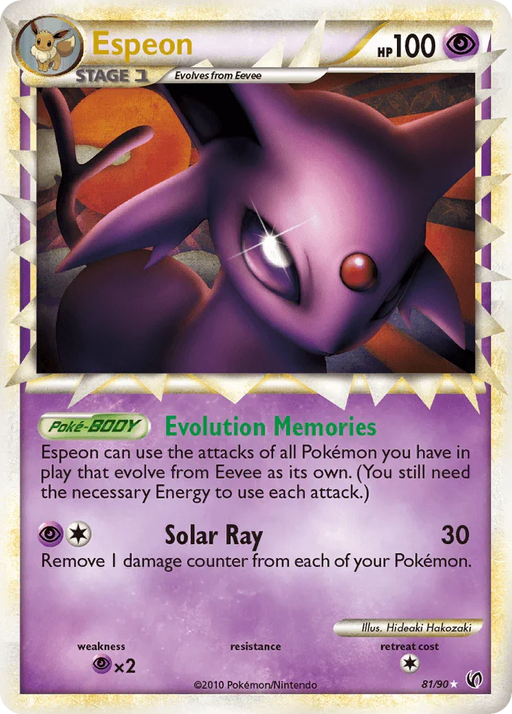 Espeon (81/90) [HeartGold & SoulSilver: Undaunted] - for just $106.85! 