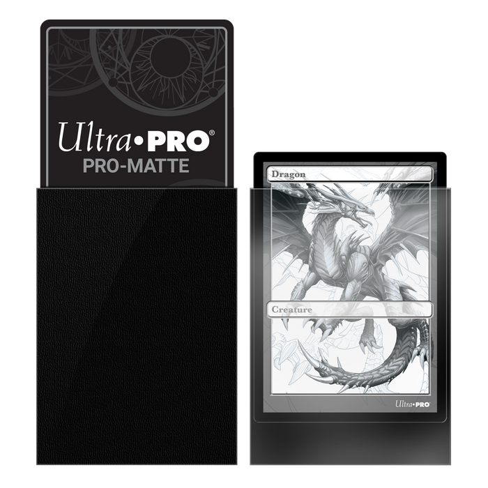 Ultra PRO: Standard 100ct Sleeves - PRO-Matte (Black) - for just $0! 