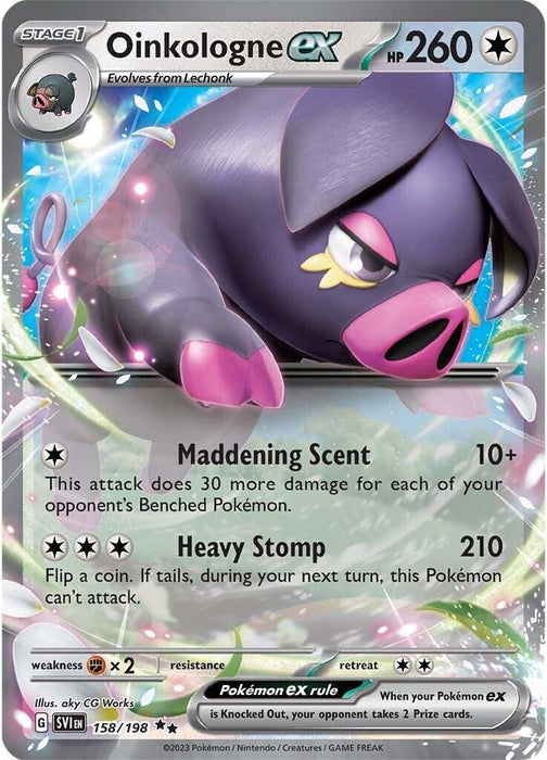 Oinkalogne ex (158/198) (Jumbo Card) [Scarlet & Violet: Base Set] - for just $0.10! 