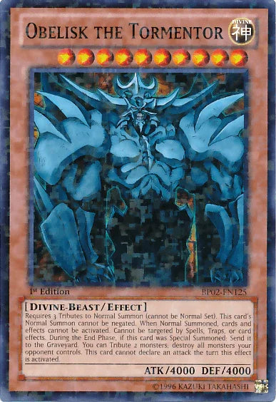 Obelisk the Tormentor [BP02-EN125] Mosaic Rare - for just $2! 