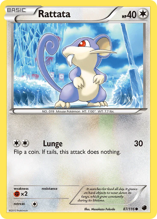 Rattata (87/116) [Black & White: Plasma Freeze] - for just $0.15! 