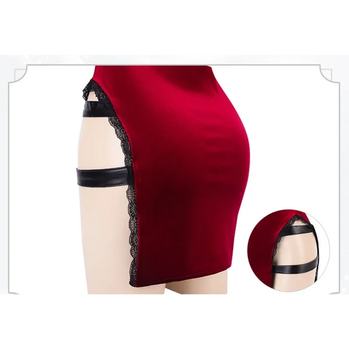 Ada Wong Resident Evil Cosplay Red Dress – Lace Cheongsam - for just $44.95! 