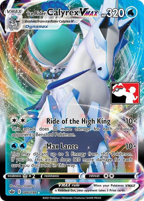 Ice Rider Calyrex VMAX (046/198) [Prize Pack Series One] - for just $7.90! 