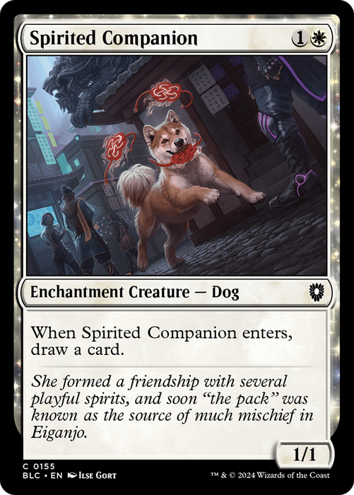 Spirited Companion (BLC-155) - Bloomburrow Commander - for just $0.10! 