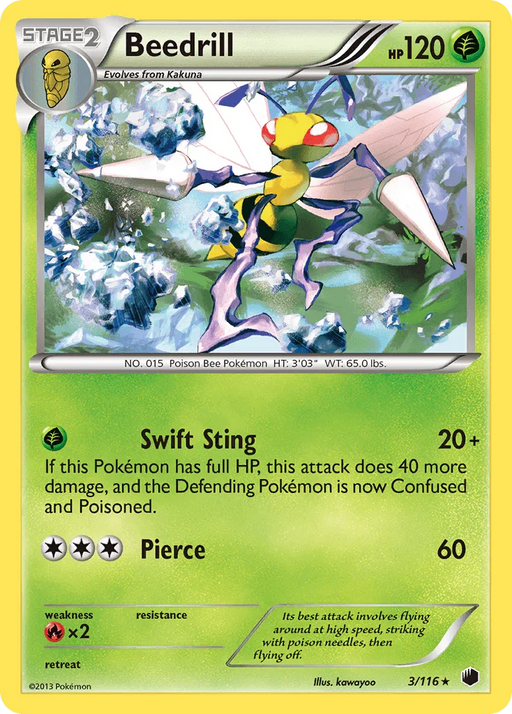 Beedrill (3/116) [Black & White: Plasma Freeze] - for just $0.40! 