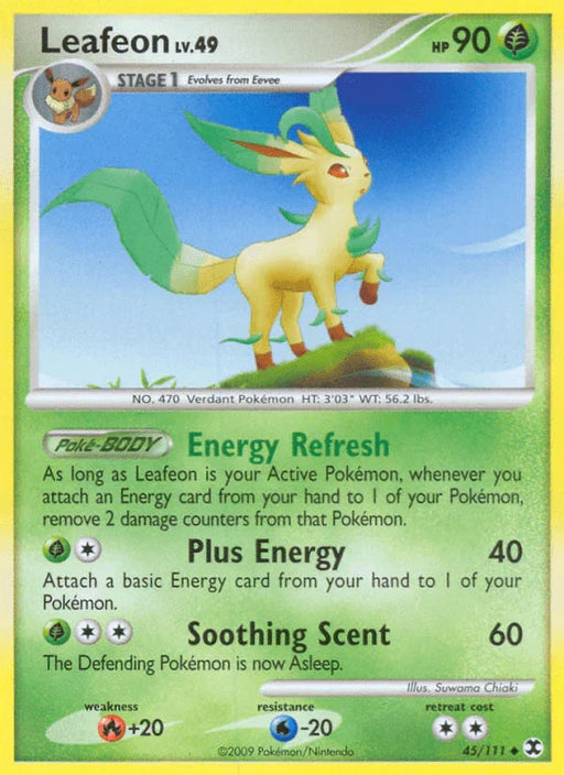 Leafeon (45/111) [Platinum: Rising Rivals] - for just $1.30! 