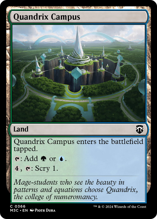 Quandrix Campus (M3C-366) - Modern Horizons 3 Commander - for just $0.05! 