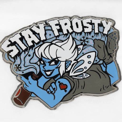 Foam Brain Games: Enamel Pin - Dungeon Crawler Carl - Stay Frosty - for just $12! 