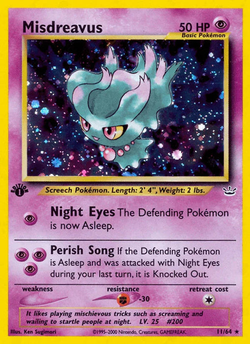 Misdreavus (11/64) [Neo Revelation 1st Edition] - for just $55.50! 
