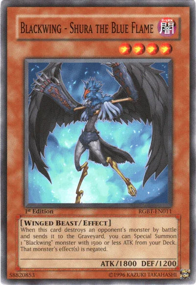 Blackwing - Shura the Blue Flame [RGBT-EN011] Common - for just $1.50! 