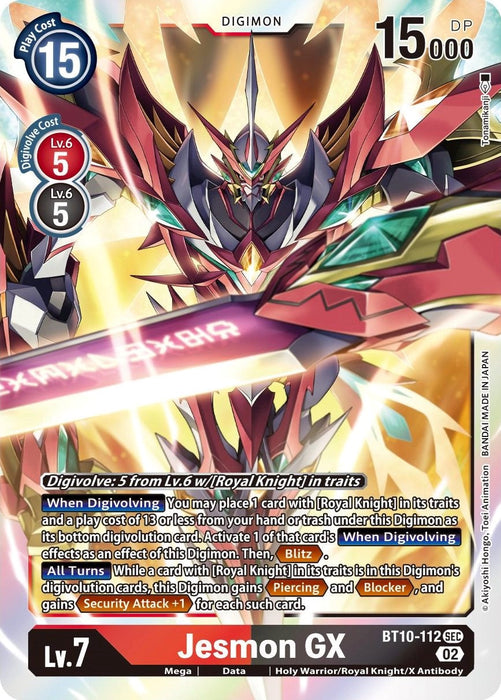 Jesmon GX [BT10-112] [Xros Encounter] - Just $4.70! Shop now at Retro Gaming of Denver