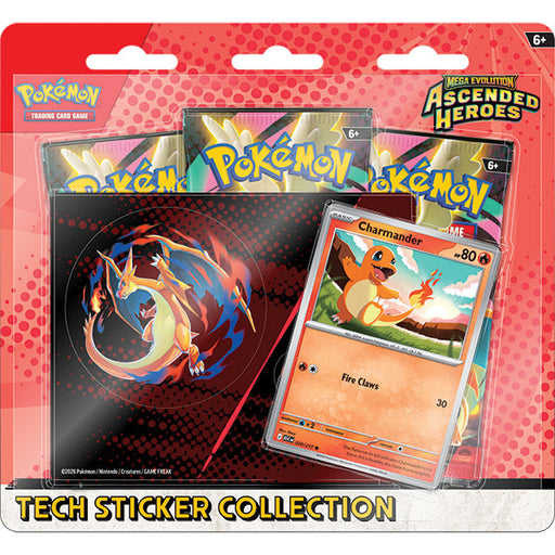 Pokemon: Mega Evolution - Ascended Heroes Tech Sticker Collection - Charmander - for just $29.99! 